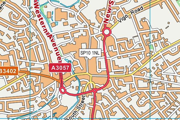 SP10 1NL map - OS VectorMap District (Ordnance Survey) SP10 1NL map - OS VectorMap District (Ordnance Survey)