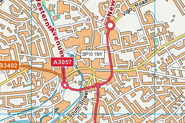 SP10 1NY map - OS VectorMap District (Ordnance Survey) SP10 1NY map - OS VectorMap District (Ordnance Survey)