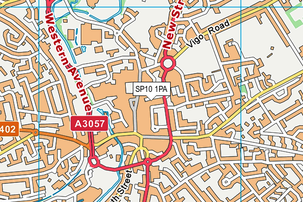 SP10 1PA map - OS VectorMap District (Ordnance Survey) SP10 1PA map - OS VectorMap District (Ordnance Survey)