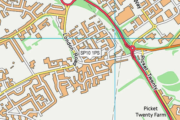 SP10 1PS map - OS VectorMap District (Ordnance Survey) SP10 1PS map - OS VectorMap District (Ordnance Survey)
