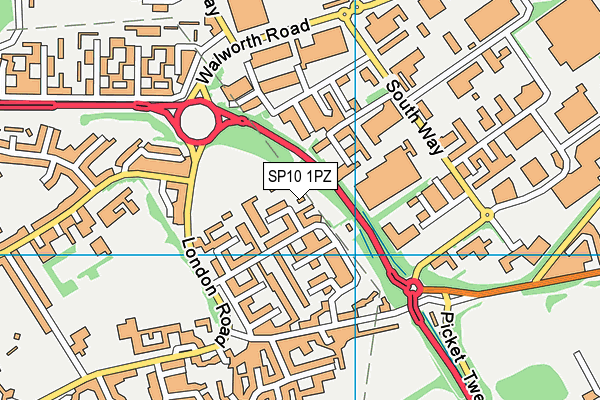 SP10 1PZ map - OS VectorMap District (Ordnance Survey) SP10 1PZ map - OS VectorMap District (Ordnance Survey)