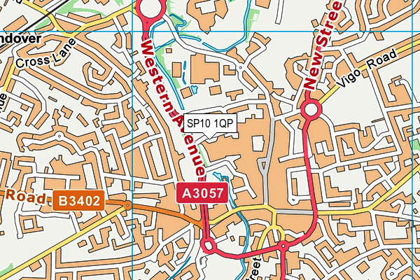 SP10 1QP map - OS VectorMap District (Ordnance Survey) SP10 1QP map - OS VectorMap District (Ordnance Survey)