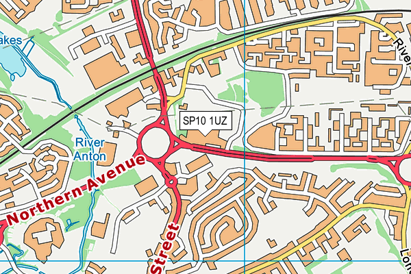 SP10 1UZ map - OS VectorMap District (Ordnance Survey) SP10 1UZ map - OS VectorMap District (Ordnance Survey)