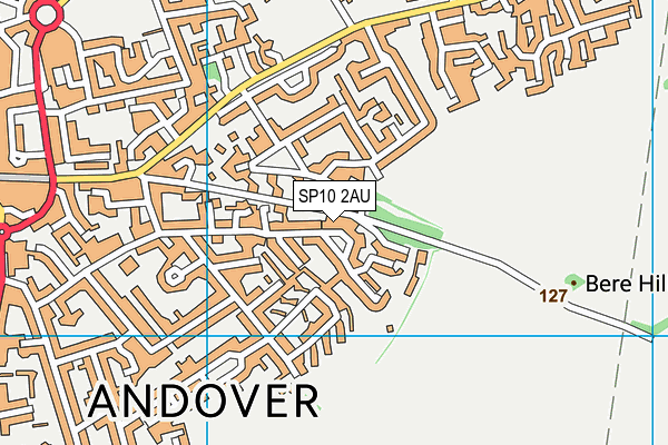 SP10 2AU map - OS VectorMap District (Ordnance Survey) SP10 2AU map - OS VectorMap District (Ordnance Survey)