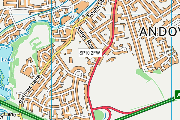 SP10 2FW map - OS VectorMap District (Ordnance Survey) SP10 2FW map - OS VectorMap District (Ordnance Survey)