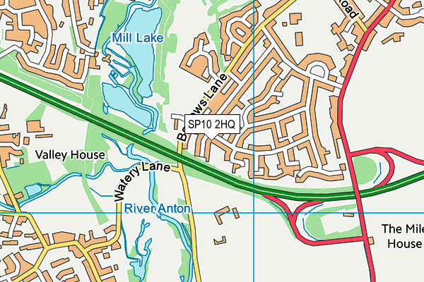 SP10 2HQ map - OS VectorMap District (Ordnance Survey)