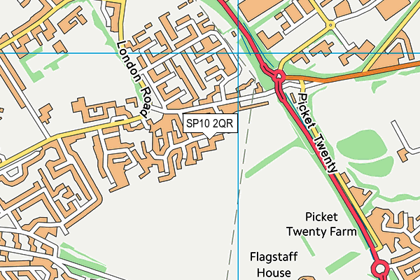 SP10 2QR map - OS VectorMap District (Ordnance Survey) SP10 2QR map - OS VectorMap District (Ordnance Survey)