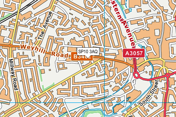 SP10 3AQ map - OS VectorMap District (Ordnance Survey)
