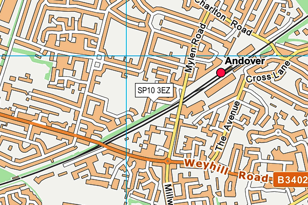 SP10 3EZ map - OS VectorMap District (Ordnance Survey) SP10 3EZ map - OS VectorMap District (Ordnance Survey)