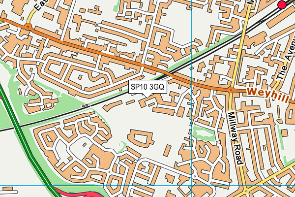 SP10 3GQ map - OS VectorMap District (Ordnance Survey) SP10 3GQ map - OS VectorMap District (Ordnance Survey)