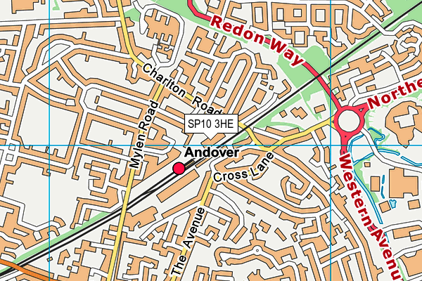 SP10 3HE map - OS VectorMap District (Ordnance Survey) SP10 3HE map - OS VectorMap District (Ordnance Survey)