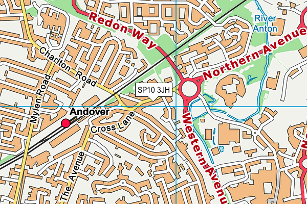 SP10 3JH map - OS VectorMap District (Ordnance Survey) SP10 3JH map - OS VectorMap District (Ordnance Survey)