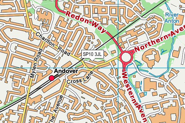 SP10 3JL map - OS VectorMap District (Ordnance Survey) SP10 3JL map - OS VectorMap District (Ordnance Survey)