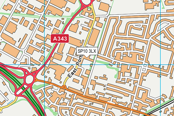 SP10 3LX map - OS VectorMap District (Ordnance Survey) SP10 3LX map - OS VectorMap District (Ordnance Survey)
