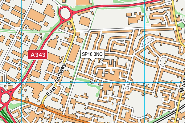 SP10 3NQ map - OS VectorMap District (Ordnance Survey) SP10 3NQ map - OS VectorMap District (Ordnance Survey)