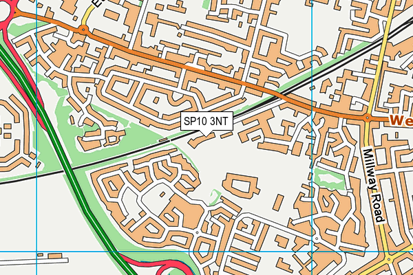 SP10 3NT map - OS VectorMap District (Ordnance Survey) SP10 3NT map - OS VectorMap District (Ordnance Survey)