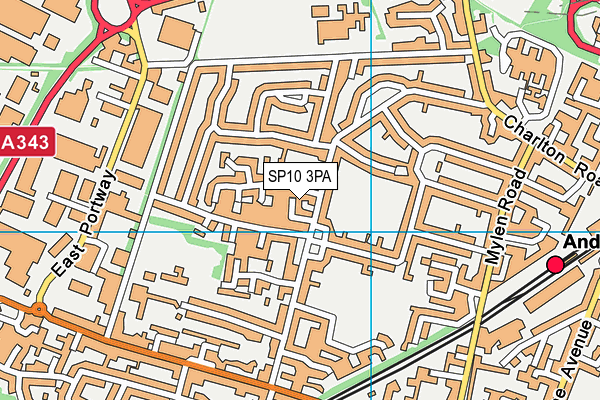 SP10 3PA map - OS VectorMap District (Ordnance Survey) SP10 3PA map - OS VectorMap District (Ordnance Survey)