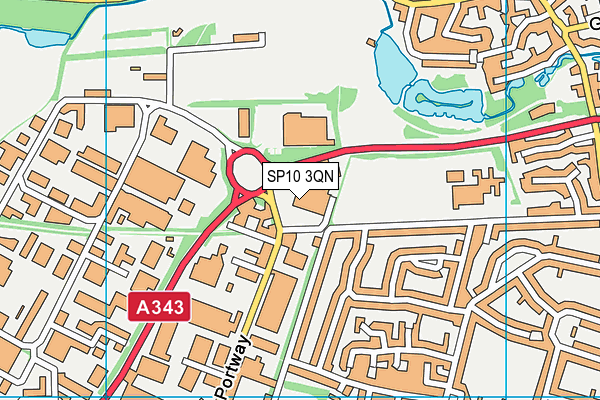 SP10 3QN map - OS VectorMap District (Ordnance Survey) SP10 3QN map - OS VectorMap District (Ordnance Survey)