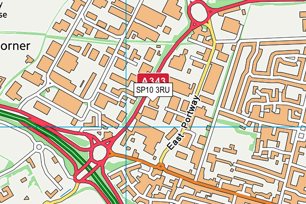 SP10 3RU map - OS VectorMap District (Ordnance Survey) SP10 3RU map - OS VectorMap District (Ordnance Survey)