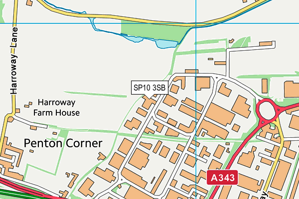 SP10 3SB map - OS VectorMap District (Ordnance Survey) SP10 3SB map - OS VectorMap District (Ordnance Survey)