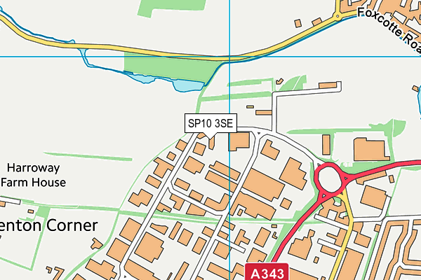 SP10 3SE map - OS VectorMap District (Ordnance Survey) SP10 3SE map - OS VectorMap District (Ordnance Survey)