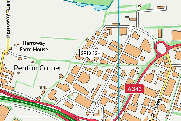 SP10 3SH map - OS VectorMap District (Ordnance Survey) SP10 3SH map - OS VectorMap District (Ordnance Survey)