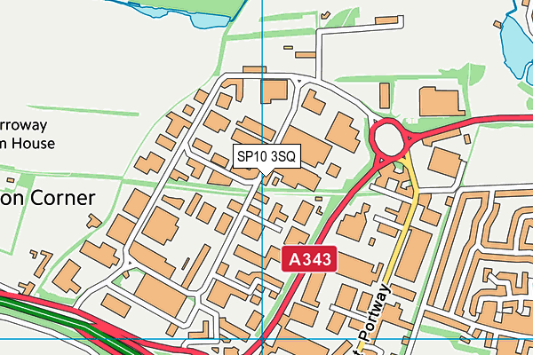 SP10 3SQ map - OS VectorMap District (Ordnance Survey) SP10 3SQ map - OS VectorMap District (Ordnance Survey)