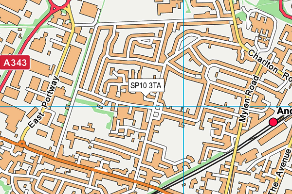 SP10 3TA map - OS VectorMap District (Ordnance Survey) SP10 3TA map - OS VectorMap District (Ordnance Survey)