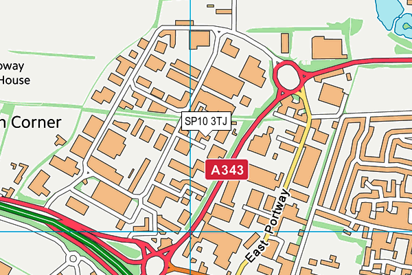 SP10 3TJ map - OS VectorMap District (Ordnance Survey) SP10 3TJ map - OS VectorMap District (Ordnance Survey)