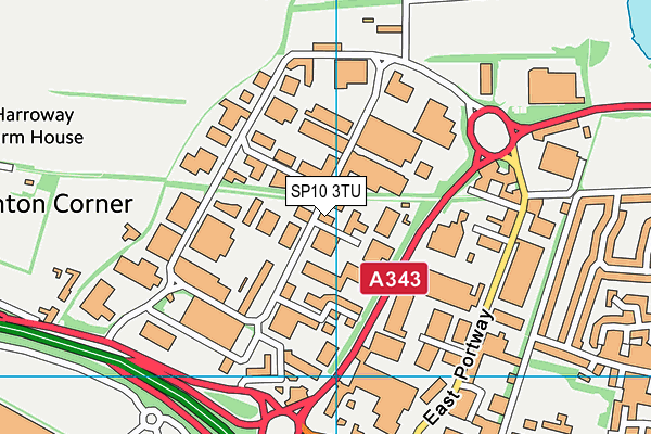 SP10 3TU map - OS VectorMap District (Ordnance Survey) SP10 3TU map - OS VectorMap District (Ordnance Survey)