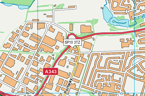 SP10 3TZ map - OS VectorMap District (Ordnance Survey) SP10 3TZ map - OS VectorMap District (Ordnance Survey)