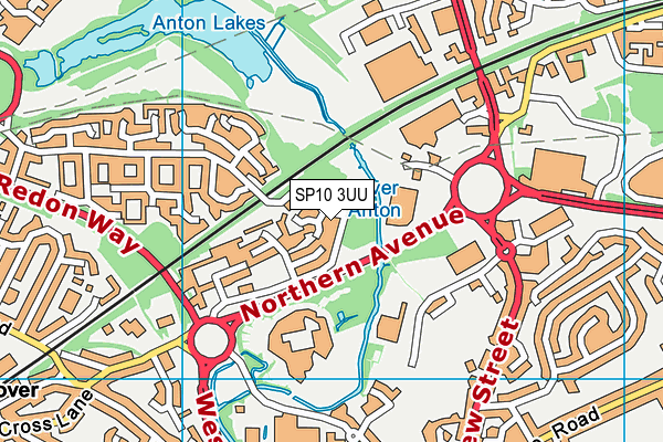 SP10 3UU map - OS VectorMap District (Ordnance Survey) SP10 3UU map - OS VectorMap District (Ordnance Survey)