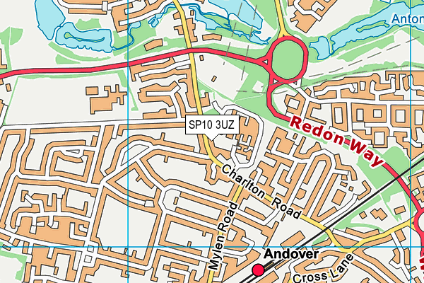SP10 3UZ map - OS VectorMap District (Ordnance Survey) SP10 3UZ map - OS VectorMap District (Ordnance Survey)