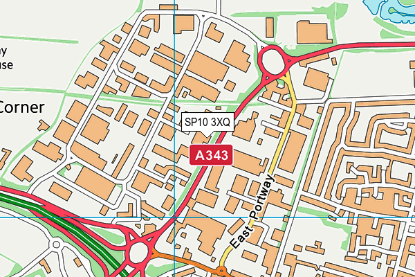 SP10 3XQ map - OS VectorMap District (Ordnance Survey) SP10 3XQ map - OS VectorMap District (Ordnance Survey)