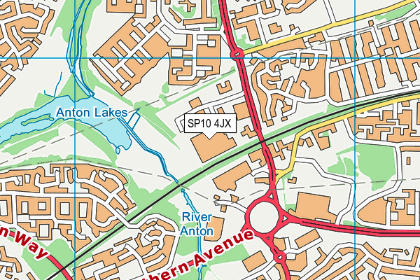 SP10 4JX map - OS VectorMap District (Ordnance Survey) SP10 4JX map - OS VectorMap District (Ordnance Survey)