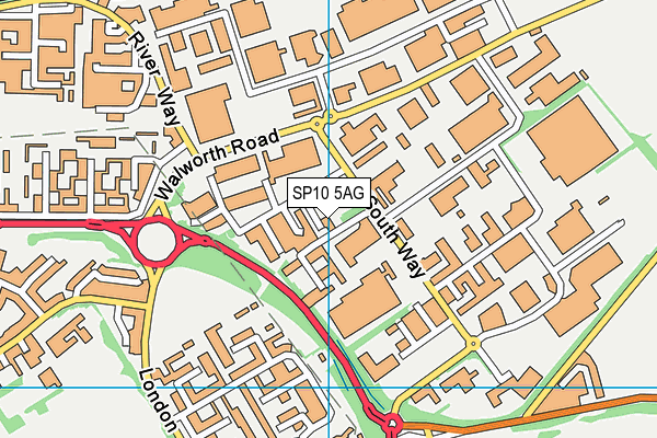 SP10 5AG map - OS VectorMap District (Ordnance Survey) SP10 5AG map - OS VectorMap District (Ordnance Survey)