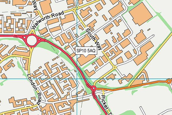 SP10 5AQ map - OS VectorMap District (Ordnance Survey) SP10 5AQ map - OS VectorMap District (Ordnance Survey)