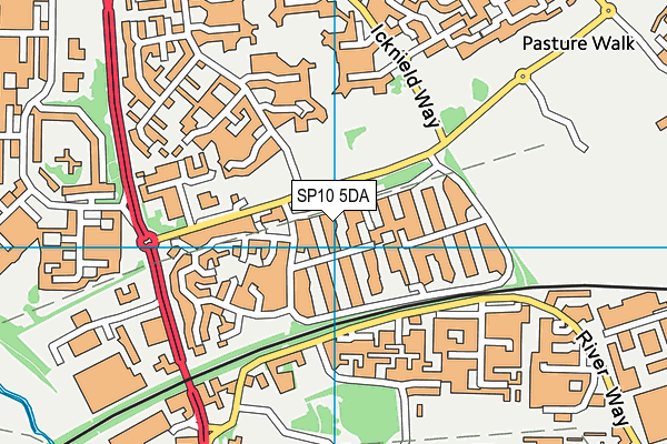 SP10 5DA map - OS VectorMap District (Ordnance Survey) SP10 5DA map - OS VectorMap District (Ordnance Survey)