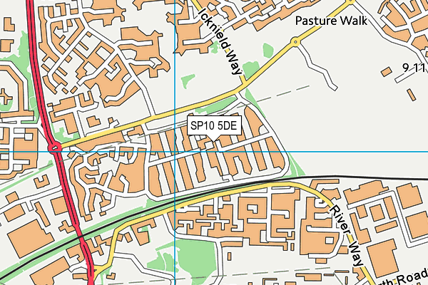 SP10 5DE map - OS VectorMap District (Ordnance Survey)