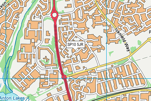 SP10 5JR map - OS VectorMap District (Ordnance Survey)