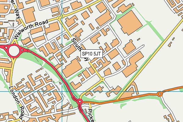 SP10 5JT map - OS VectorMap District (Ordnance Survey) SP10 5JT map - OS VectorMap District (Ordnance Survey)