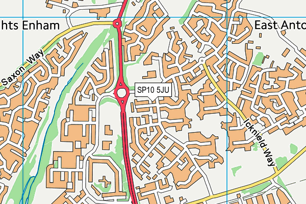 SP10 5JU map - OS VectorMap District (Ordnance Survey) SP10 5JU map - OS VectorMap District (Ordnance Survey)