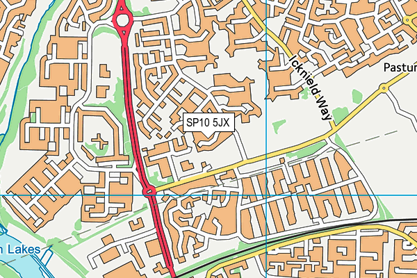 SP10 5JX map - OS VectorMap District (Ordnance Survey) SP10 5JX map - OS VectorMap District (Ordnance Survey)