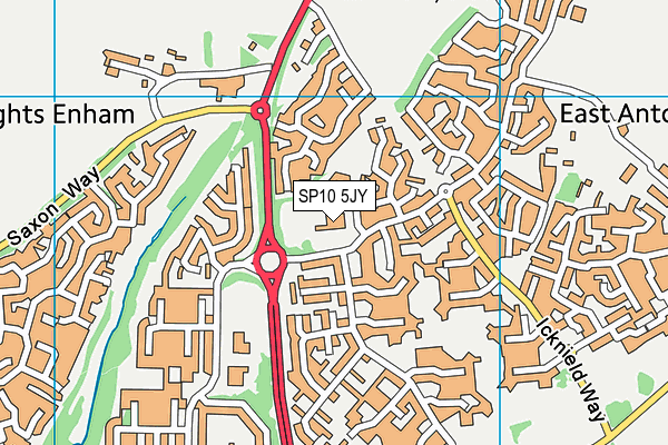 SP10 5JY map - OS VectorMap District (Ordnance Survey) SP10 5JY map - OS VectorMap District (Ordnance Survey)
