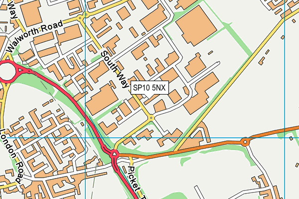 SP10 5NX map - OS VectorMap District (Ordnance Survey) SP10 5NX map - OS VectorMap District (Ordnance Survey)