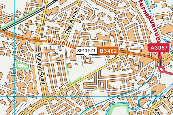 SP10 9ZT map - OS VectorMap District (Ordnance Survey) SP10 9ZT map - OS VectorMap District (Ordnance Survey)