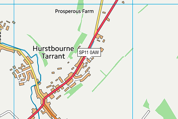 SP11 0AW map - OS VectorMap District (Ordnance Survey) SP11 0AW map - OS VectorMap District (Ordnance Survey)
