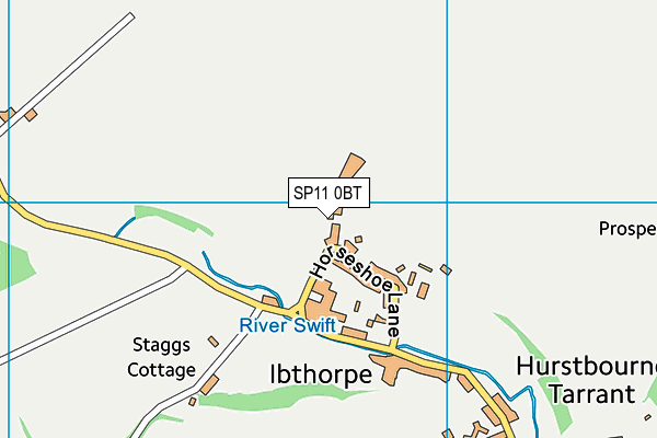 SP11 0BT map - OS VectorMap District (Ordnance Survey) SP11 0BT map - OS VectorMap District (Ordnance Survey)