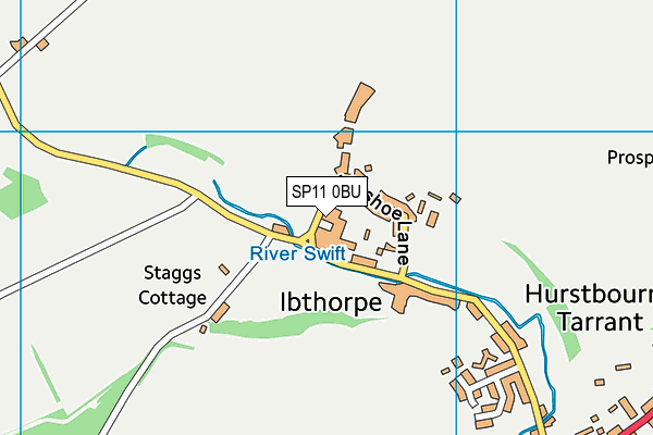 SP11 0BU map - OS VectorMap District (Ordnance Survey) SP11 0BU map - OS VectorMap District (Ordnance Survey)