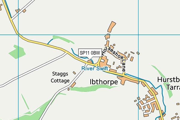 SP11 0BW map - OS VectorMap District (Ordnance Survey) SP11 0BW map - OS VectorMap District (Ordnance Survey)
